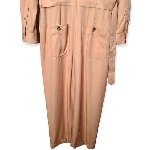 Club Monaco Pants & Jumpsuits Club Monaco Utility Off Duty Belted Straight Leg Jumpsuit